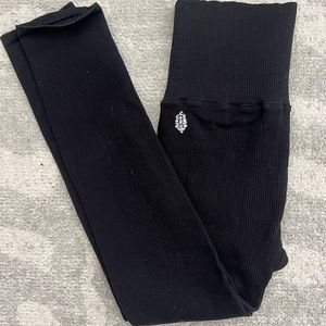 Ribbed black FP movement leggings